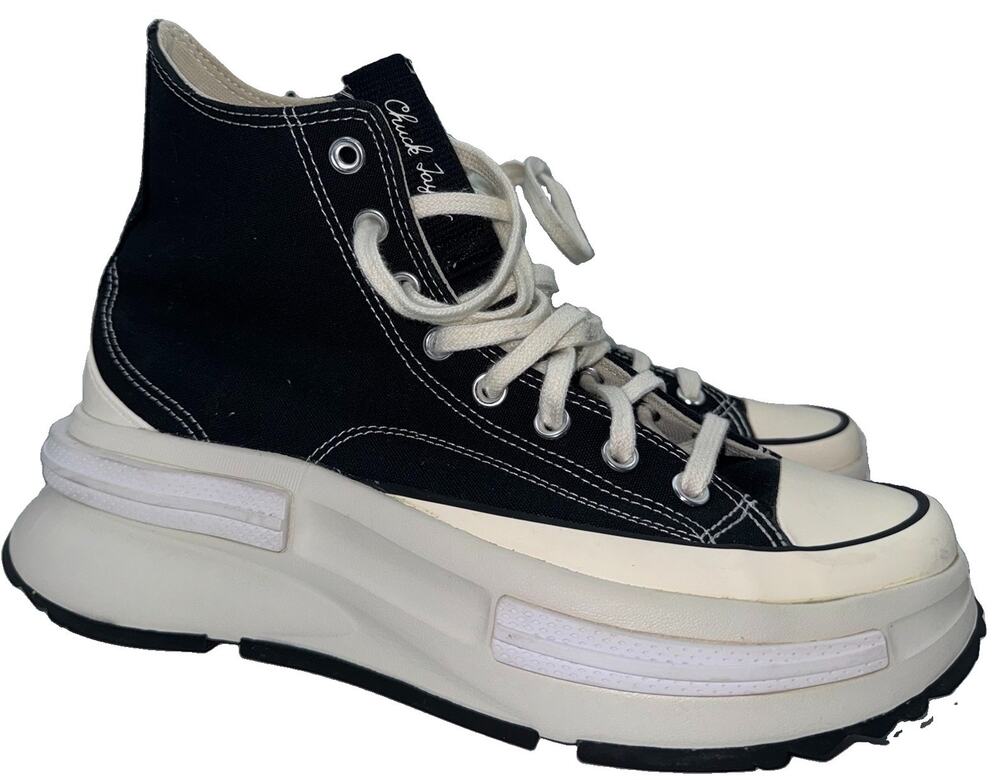 Converse Run Star Legacy CX Hi Black Egret White Men 8.5 Women 10 A00869C - Picture 1 of 15